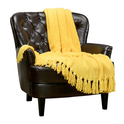 Textured Knitted Throw