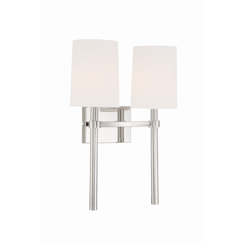 2 - Light Dimmable Wallchiere, Polished Nickel