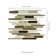Madison Avenue Random Sized Metal Mosaic Tile in Beige