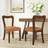 Alaric Mid-Century Modern Rubberwood Dining Chairs-956559178-956559177