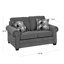 Ensemble de canapé et causeuse en tissu Belford, gris-122099384