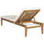 Chaise longue d'extérieur en acacia Ruark-824726502
