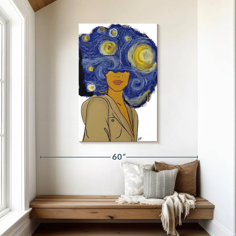 Shrineworth Afro Starry Night, H 45 po x l 30 po