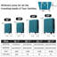 Valise Hardshell 4 pièces + valise à roulettes avec verrou TSA - Bagages légers de 16 po + 20 po + 24 po + 28 po
