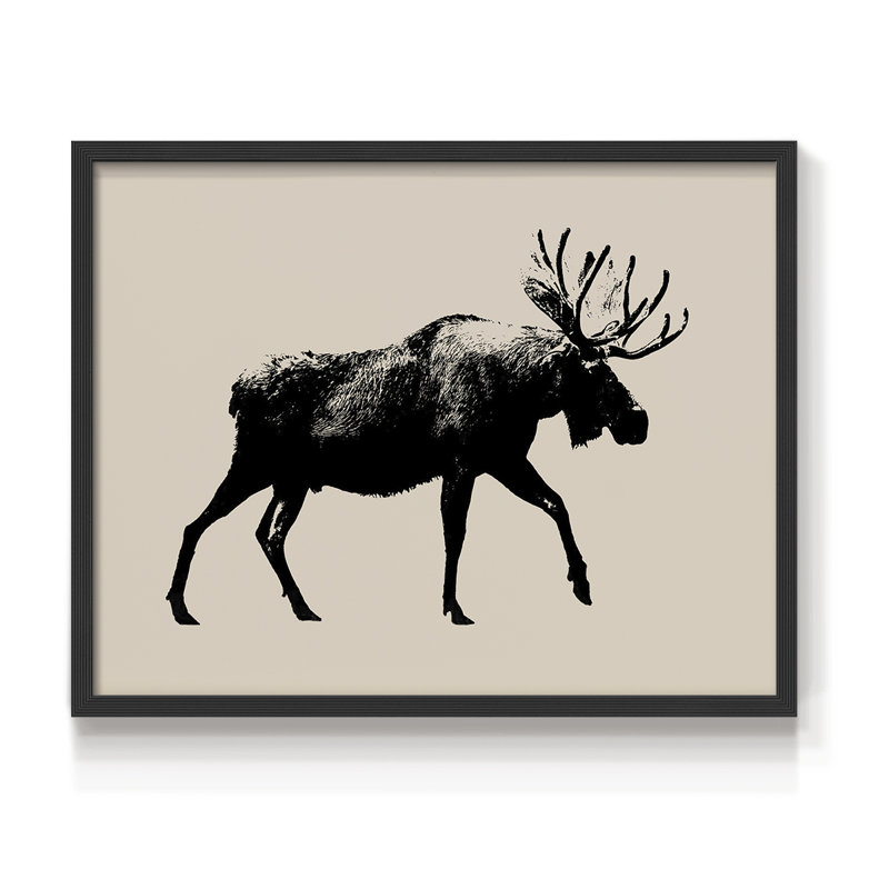 Wild Ambler I -Framed Print - Restickable, Black, 8" H x 10" W