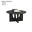 Ensemble de tables de style contemporain 3 pièces 1 table basse ronde 2 x table de bout ronde-1911321781