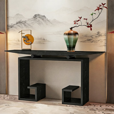 Console d'entrée moderne en bois
