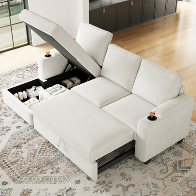 Canapé modulaire avec canapé-lit Penespa Bujesily Chenille
