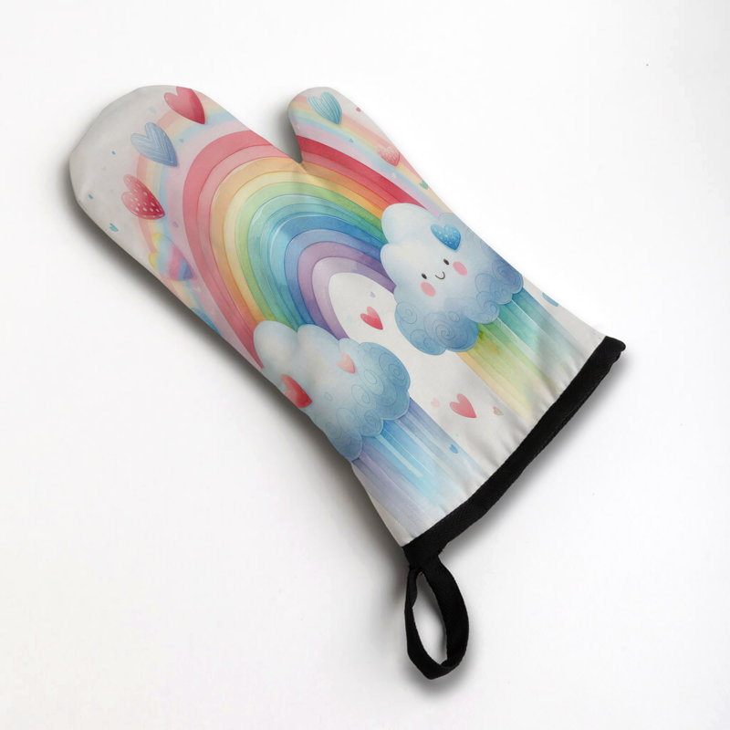 Couvre-lit en coton Rainbow Love Burst