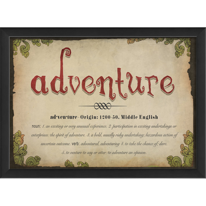 « adventure definition », art textuel encadré