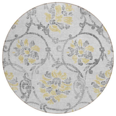 Sujay Washable Floral Indoor / Outdoor Rug