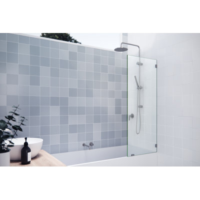 Panneau de salle de bain fixe simple sans cadre 23,5 po x 58,25 po Vela