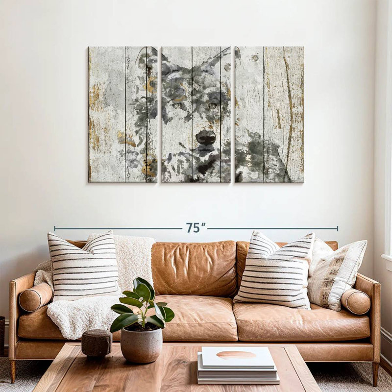 Wolf Gaze, 36" H x 57" W