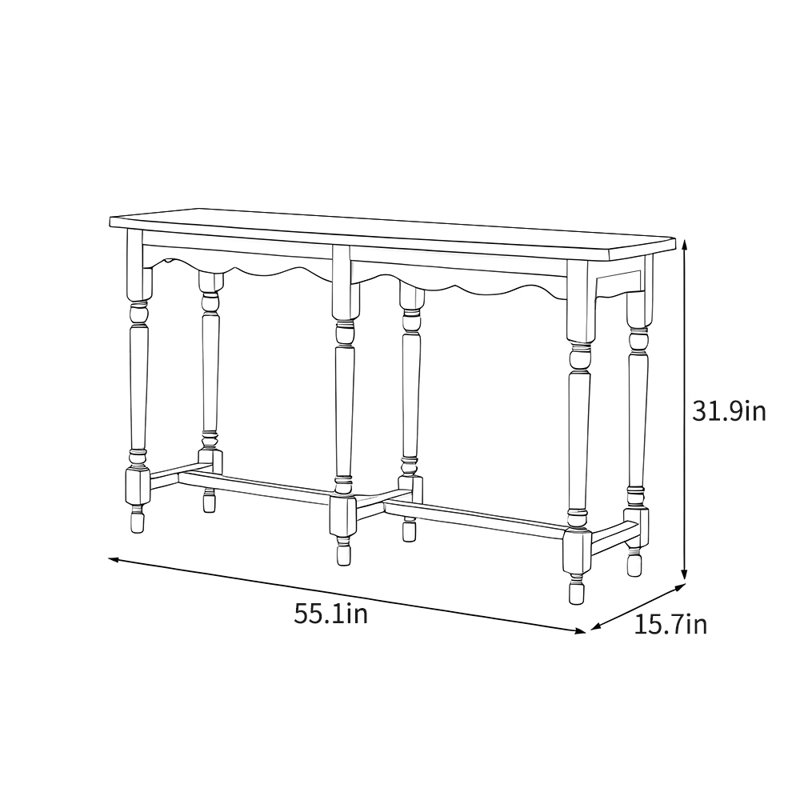 American-style modern simple console table