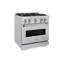 ZLINE 30” Classic Gas Range w/ 4 Burner Cooktop & Convection Oven in Stainless Steel