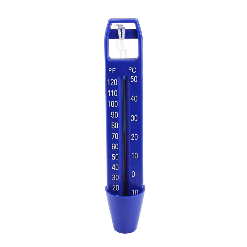 Thermomètre de piscine 9,5 "bleu et blanc