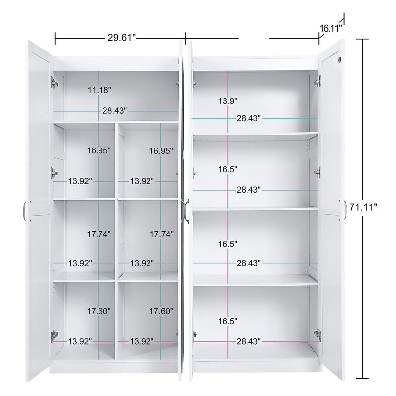 Hopkins Storage Bookcase, White