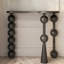 Console noire en bois massif-133963339