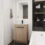 Meuble-lavabo autoportant avec lavabo en céramique