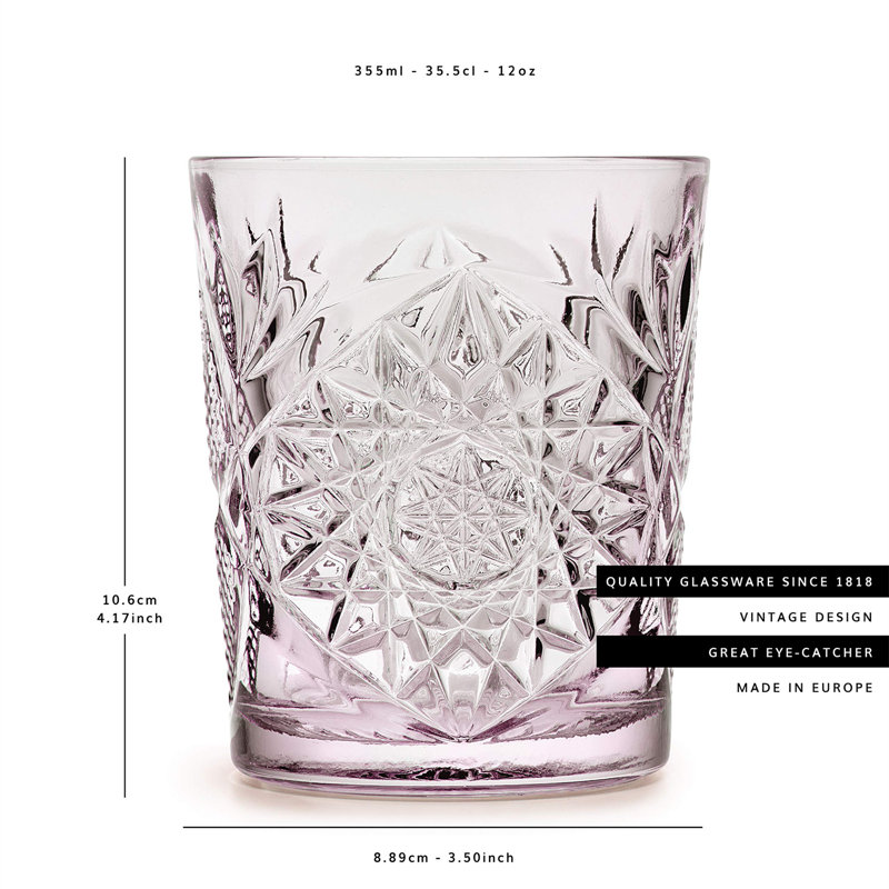 Rüdiger 355ml Drinking Glass Set,  Purple
