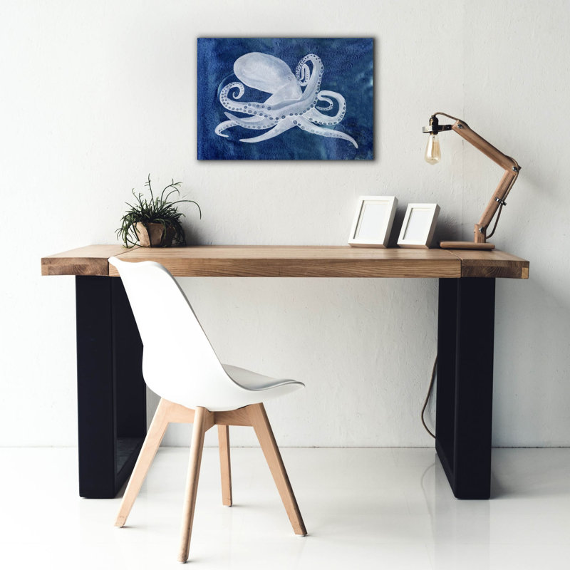 «Cedhalopod 1» par Alicia Ludwig, art mural sur toile, H 18 po x l 26 po x P 0,75 po