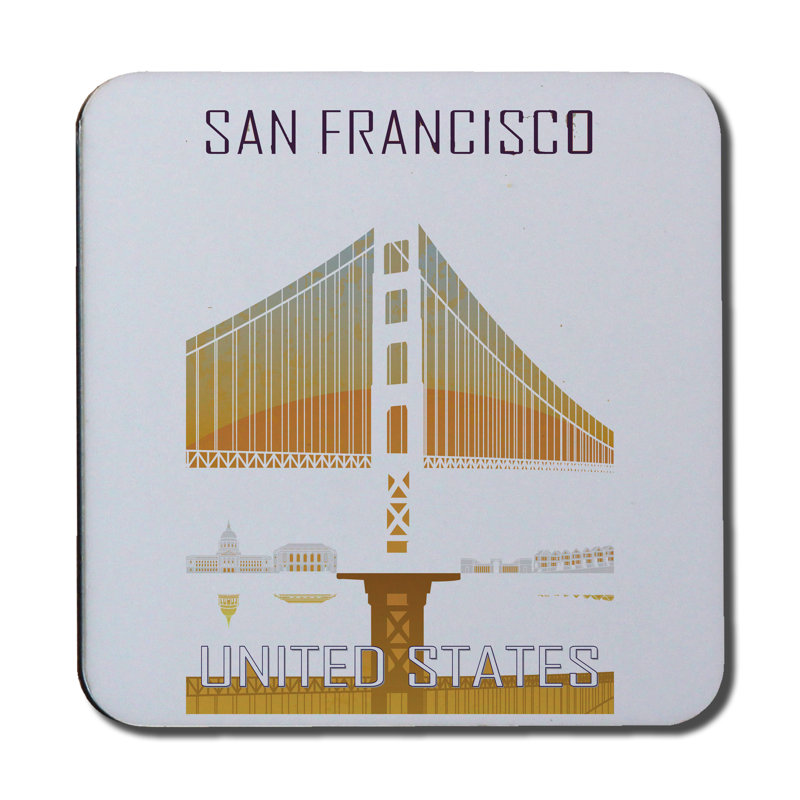 Square 6 Piece Coaster Set