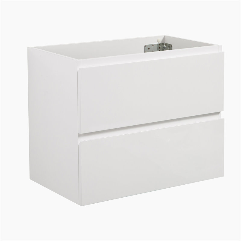 Armoire de salle de bain murale avec deux tiroirs