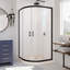 Cabine de douche coulissante ronde avec base incluse l 38 po x P 38 po x H 74,75 po Prime-1081253731-1081253735