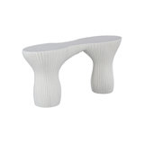 Cadence Console Table, White Stone