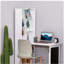 Bureau de bureau mural pliable avec tableau noir et tablette latérale
