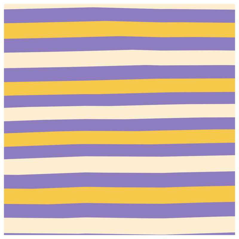 Tapis de bain mauve à rayures jaunes, L 34 po x L 21 po