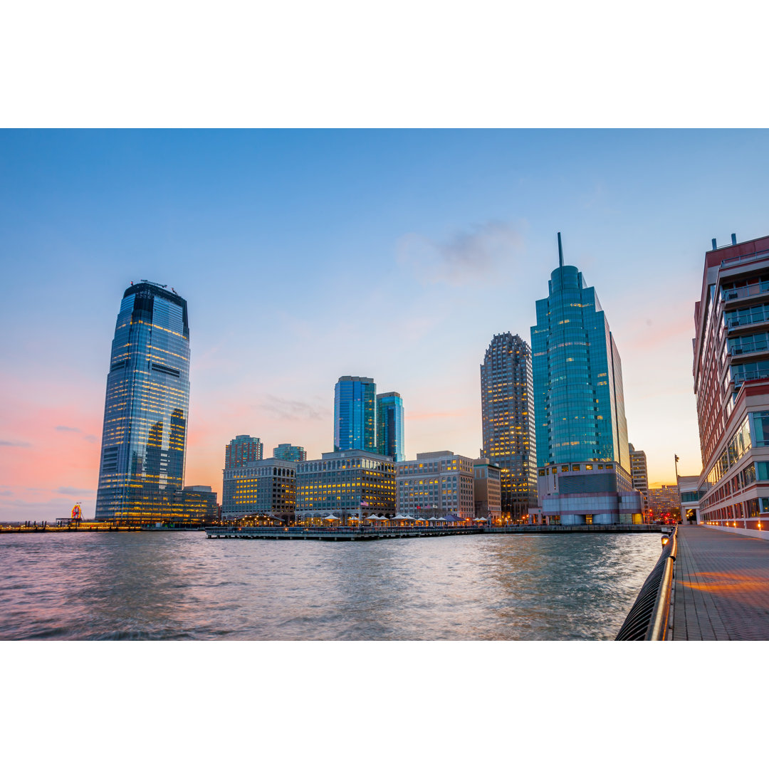 Hudson River Waterfront Walkway - Foto auf Leinwand