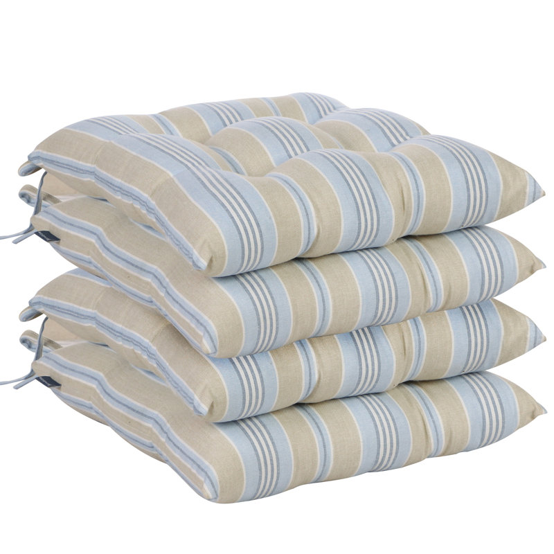 Striped Indoor Dining Chair Seat Cushion