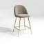 Ella Upholstered Counter Stool with Metal Frame