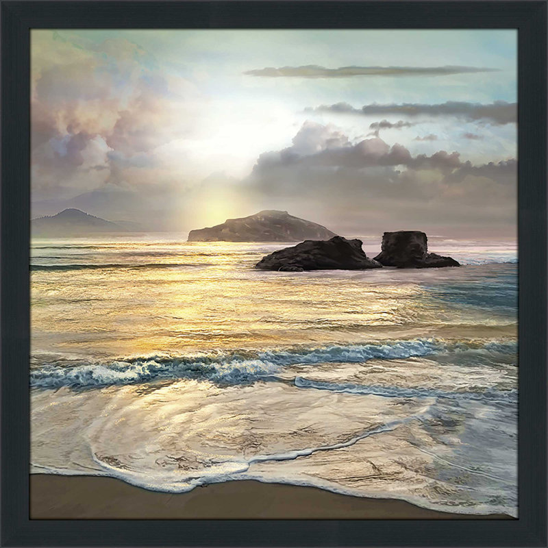 «Passing», reproduction d'impression encadrée, H 31,5 po x l 31,5 po x P 1 po, Cadre espresso