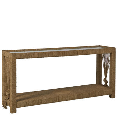 Hutch 70'' Glass Top Console Table