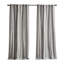 Panneau de rideau en coton avec rayure et doublure en chenille 50 x 84 po-1498920357-1498920355