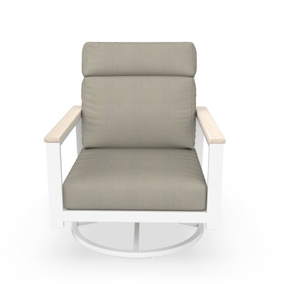 Townsend Metal Outdoor Rocking Chair With Sunbrella Cushion by Birch Lane