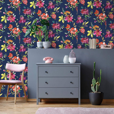 Fremantle 10.05m x 53cm Metallic Finish Wallpaper Roll