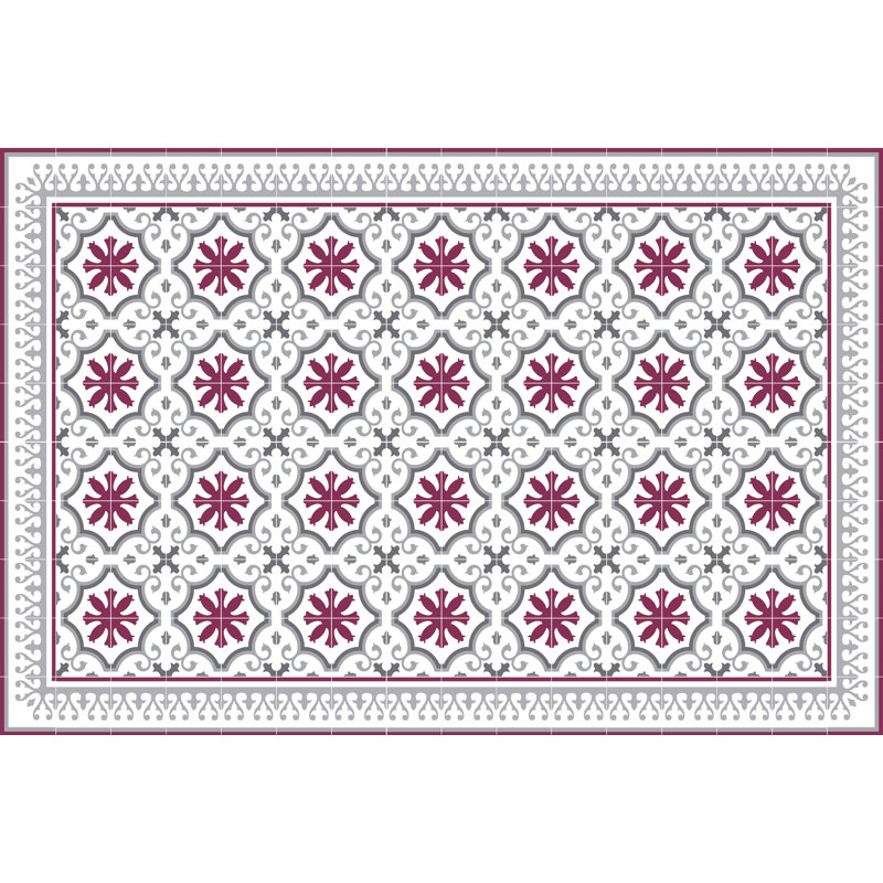Hartigan Vinyl Machine Printed Area Rug, Rectangle 133 x 200cm