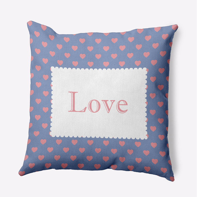 Reversible Throw Pillow, 18" H x 18" W, Square
