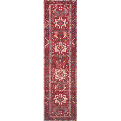Antique One-of-a-Kind 3'6" X 12'7" Area Rug