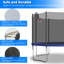 Round Backyard Trampoline with Safety Enclosure