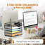 5-Tier Metal Mesh Desk Organizer With Handle & Removable Pen Holders-1898044341