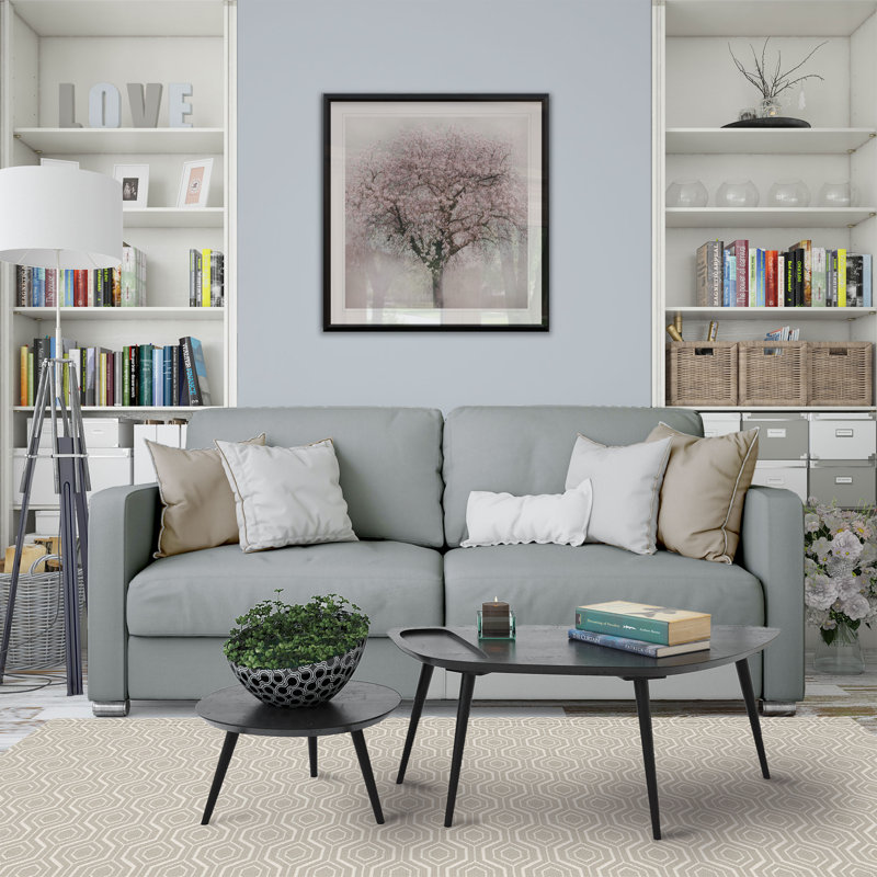«Blossoms of Spring IV», reproduction de photo sur toile, H 30,5 po x l 30,5 po x P 1,5 po, Encadré dans du plastique noir