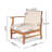 Theodore Acacia 4-Person Patio Conversation Set with Cushions-362766046-362766047