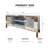 60" Mirrored TV Stand With Crushed Diamond Glass Doors - Modern Media Entertainment Center For Living Room, Adjustable Storage TV Console Table For 65-Inch TV