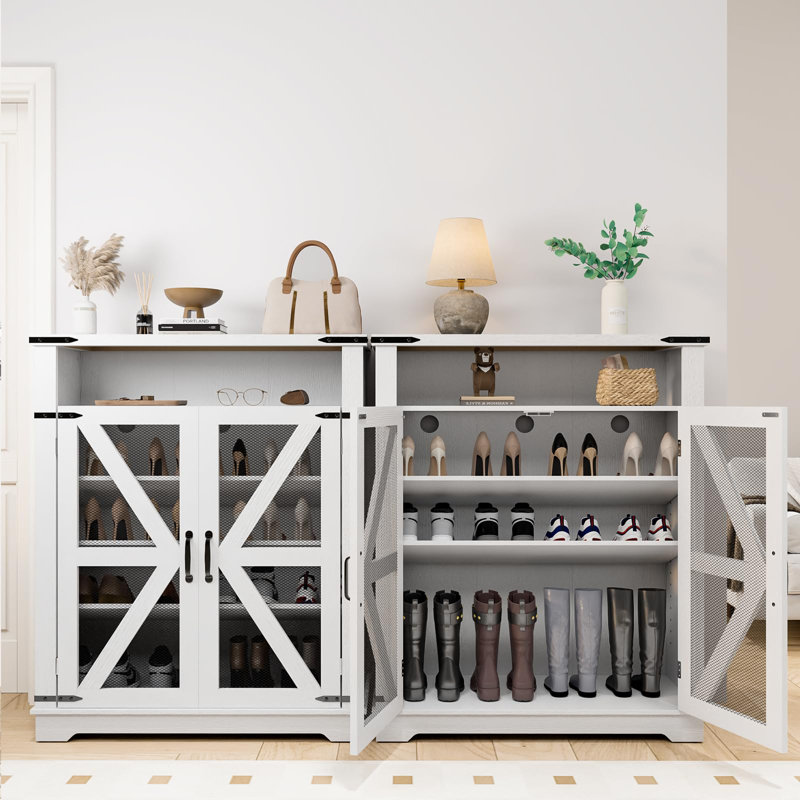 Armoire de rangement à chaussures à 6 niveaux avec tablettes réglables Givens