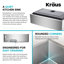 Évier de cuisine en acier inoxydable KRAUS Standart Pro-98629471-98155439