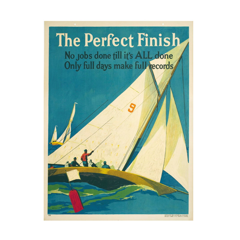 Art sur toile Marcus Jules The Perfect Finish, H 19 po x l 14 po